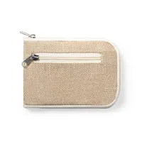 Bolsa plegable de algodón Dylan 110 g con base de yute de algodón 110 g/ m2/ yute, vista lateral