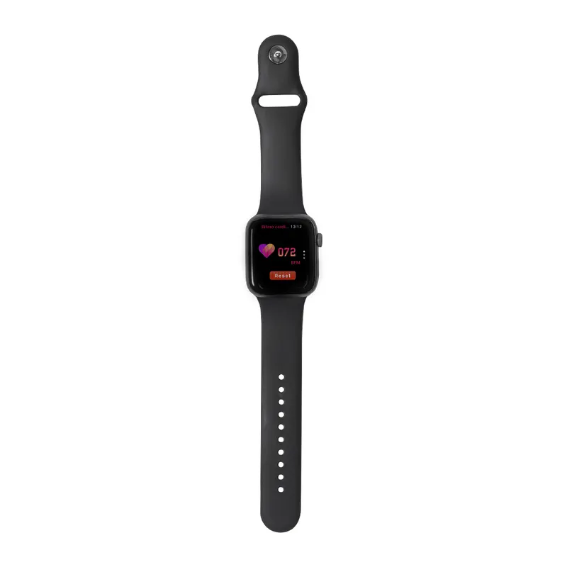 Reloj inteligente llamadas Bluetooth Proxor 2,01 pulgadas en negro de correa TPU, vista frontal