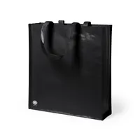 Bolsa antibacteriana de pp woven mate Kiarax con fuelle de non-Woven laminado, vista lateral