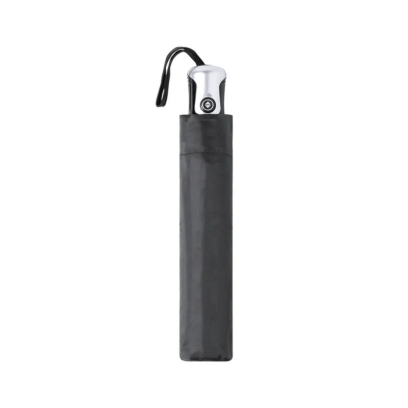 Paraguas plegable automático antiviento Ø Alexon 98 cm en negro de poliéster 190T, vista frontal