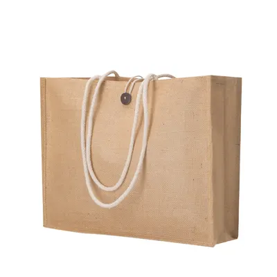 Bolsa de yute Triex laminado 320 g con cierre de botón personalizable