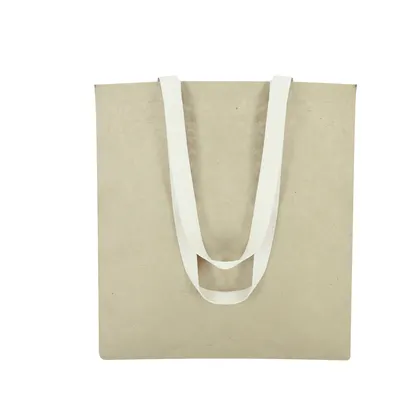 Bolsa de papel laminado 105 g con asas de algodón personalizable