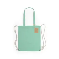 Mochila de cuerdas algodón reciclado Fenin 140 g de algodón reciclado 140 g/ m2, vista lateral