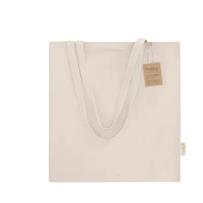 Bolsa de algodón orgánico Casim 140 g con fuelle personalizable