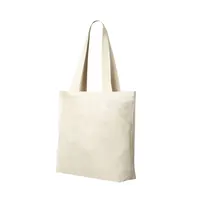 Bolsa de algodón Helfy 140 g con fuelle y asas 70 cm de algodón 140 g/ m2, detalle 1