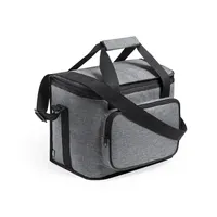 Nevera de RPET Botum 600D melange 13 l con bandolera de poliéster 600D RPET/ PEVA, detalle 1