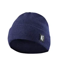 Gorro de punto RPET Hetul con dobladillo de poliéster RPET, vista frontal