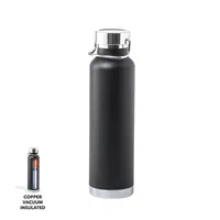 Botella térmica de acero Staver inox 650 ml doble pared de acero inox, vista frontal