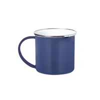 Taza de acero Kirpal vintage 380 ml con detalle cromado de acero inox, detalle 1