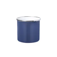 Taza de acero Kirpal vintage 380 ml con detalle cromado de acero inox, detalle 2