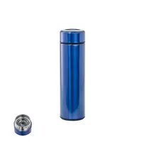 Termo de acero Plusek 470 ml con infusor de acero inox, vista frontal