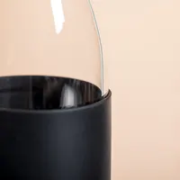 Bidón de cristal Teltox 540 ml con funda de silicona de cristal/ bambú, detalle 2