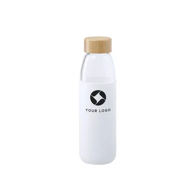 Bidón de cristal Teltox 540 ml con funda de silicona personalizable