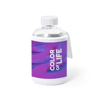 Bidón de cristal Flaber 600 ml con funda soft shell de cristal, detalle 2