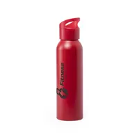 Bidón de aluminio mate Runtex 600 ml apertura fácil de aluminio, vista lateral
