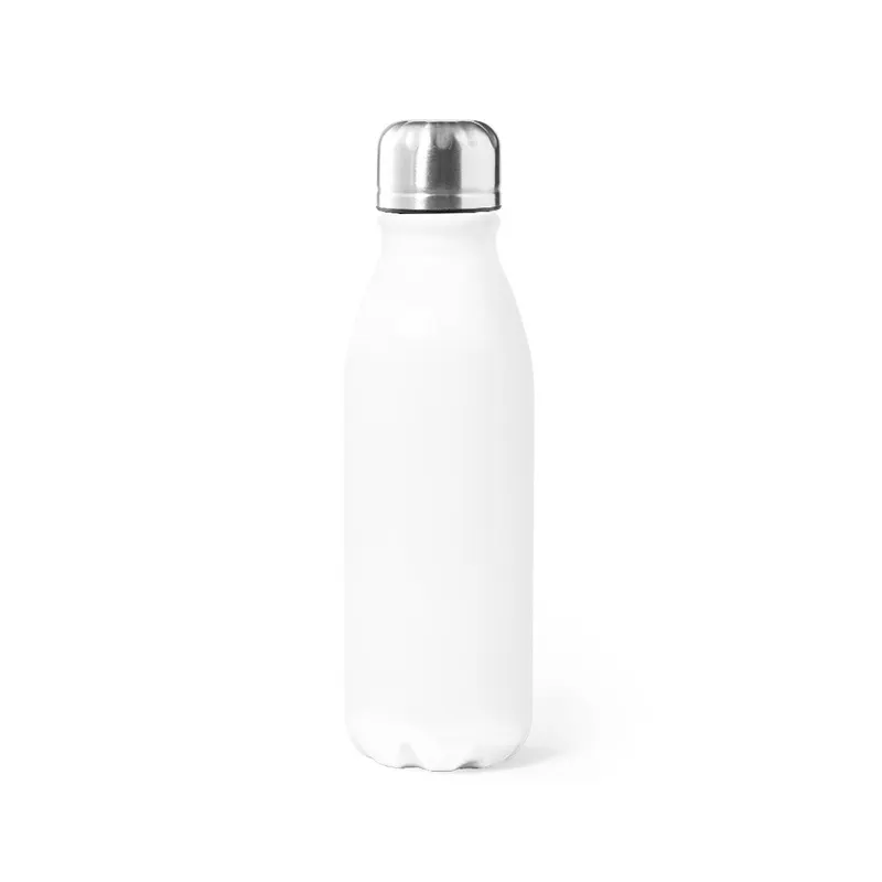 Bidón de aluminio Raican 550 ml en blanco de aluminio, vista frontal