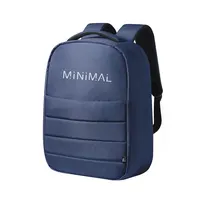 Mochila antirrobo de RPET Danium 300D acolchada de poliéster 300D RPET, vista frontal