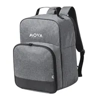 Mochila nevera de picnic Kazor para 2 con cubiertos de poliéster 600D RPET/ PEVA, vista lateral