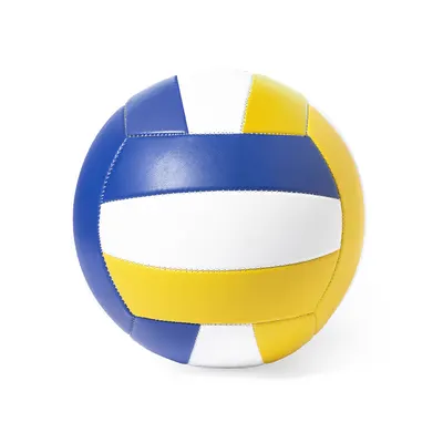 Balón de voleibol tricolor polipiel tamaño 5 personalizable