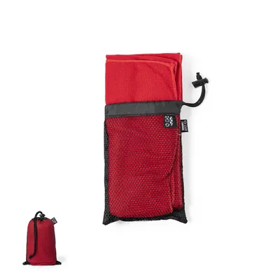 Toalla de RPET Slash 160 g 50 × 100 cm con funda personalizable