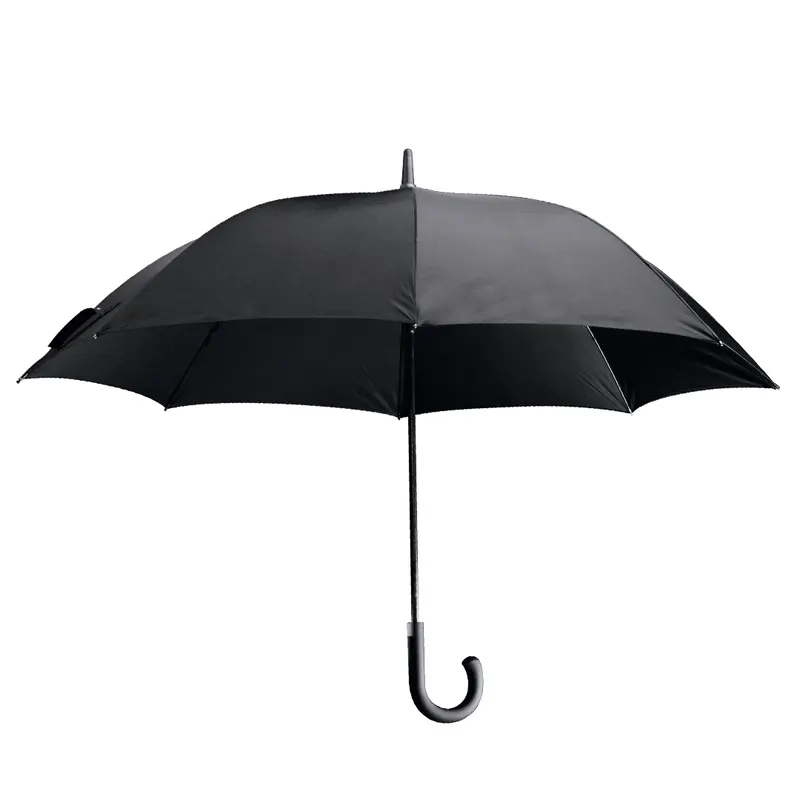 Paraguas automático antiviento Ø Campbell 120 cm en negro de pongee 190T, vista frontal