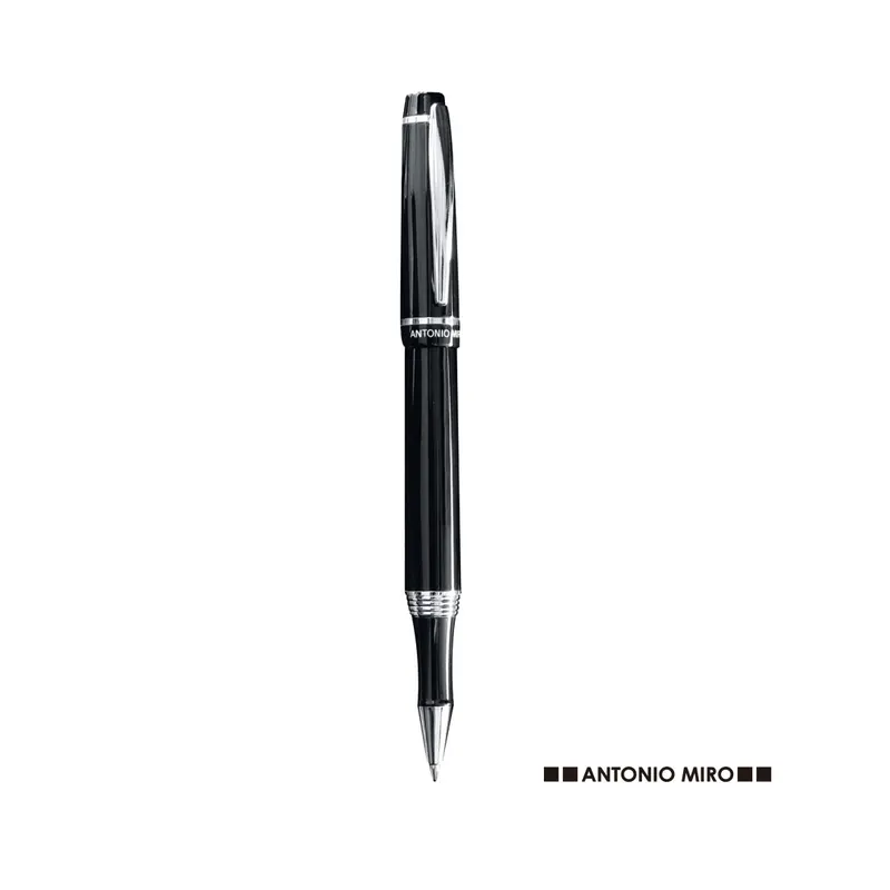 Roller de capucha metálico negro Helox con estuche en negro de metal, vista frontal