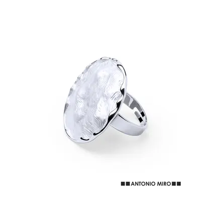 Anillo ajustable de metal con resina personalizable