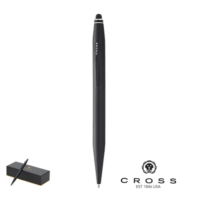 Bolígrafo metálico retráctil Tech 2 con puntero bicolor personalizable