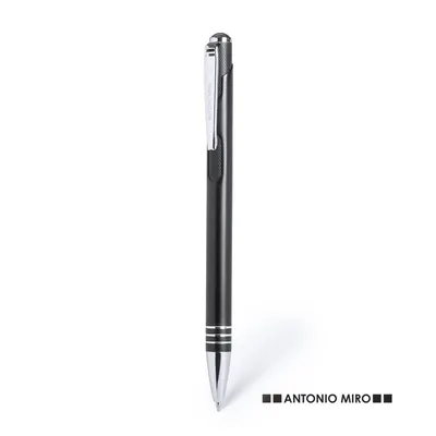 Bolígrafo de aluminio Helmor pulsador con estuche personalizable