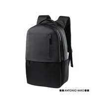 Mochila de poliéster Kendrit 600D portátil 15 pulgadas negra de poliéster 600D, vista frontal