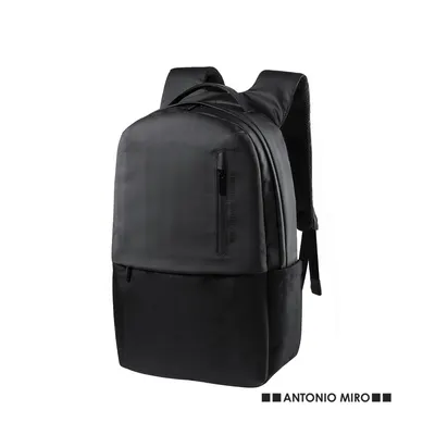 Mochila de poliéster Kendrit 600D portátil 15 pulgadas negra personalizable