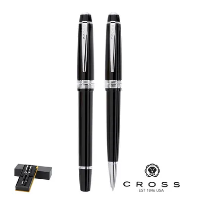 Set bolígrafo y roller de resina con estuche personalizable