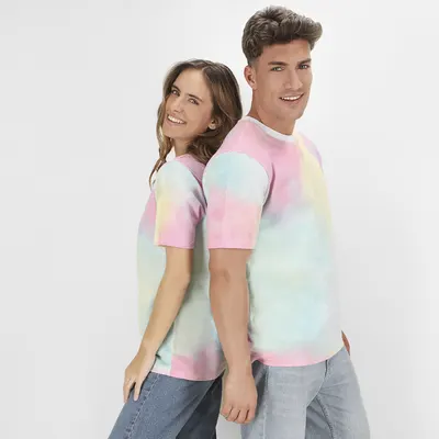 Camiseta algodón 150 g estampado arcoíris personalizable