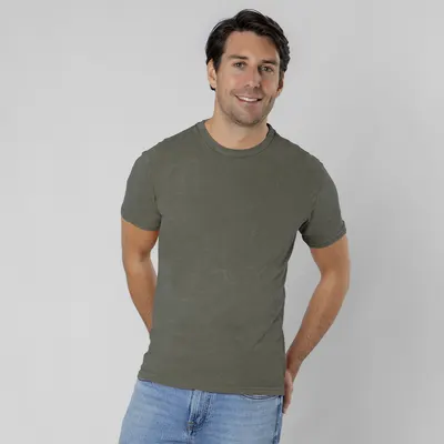 Camiseta algodón 150 g efecto lavado vaquero personalizable