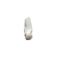 Navaja de acero inoxidable con bloqueo de aluminio/ acero inox, vista lateral