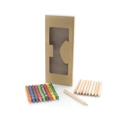 Set Aladín de 19 piezas con ceras y lápices personalizable