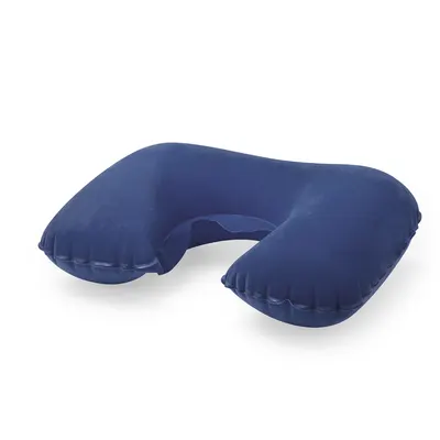 Almohada de viaje inflable de antelina personalizable
