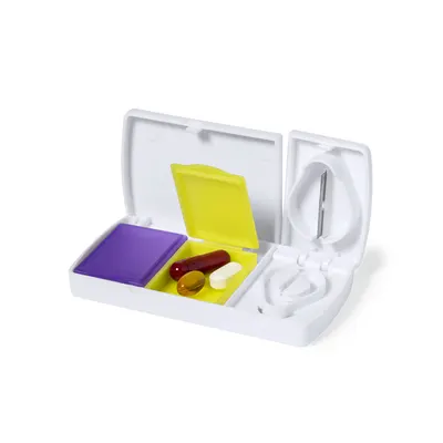 Pastillero con cortador y 2 cajitas personalizable