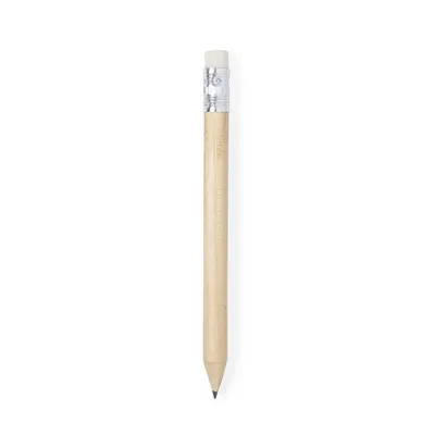Minilápiz de madera natural Miniature con goma personalizable