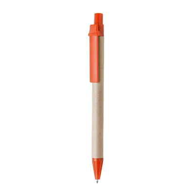 Bolígrafo de cartón reciclado Compo pulsador personalizable