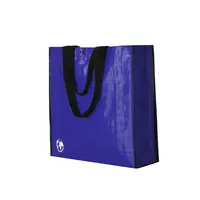 Bolsa reutilizable laminada con fuelle y corchete, detalle 1