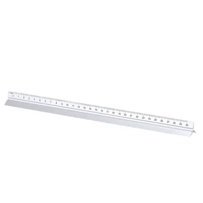 Escalímetro triangular de aluminio 30 cm personalizable