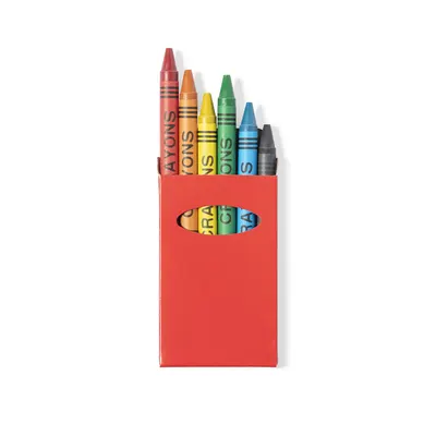 Caja Tune de 6 ceras de colores brillante personalizable