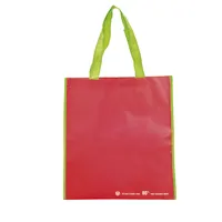 Bolsa de RPET Helena laminado con asas largas de nylon de poliéster RPET laminado, vista frontal