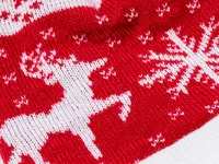 Gorro navideño de acrílico Elenix con pompón de acrílico, vista lateral