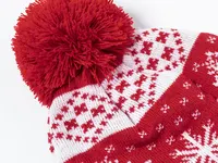 Gorro navideño de acrílico Elenix con pompón de acrílico, detalle 3