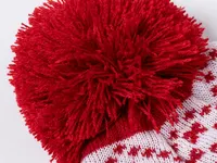 Gorro navideño de acrílico Elenix con pompón de acrílico, detalle 5