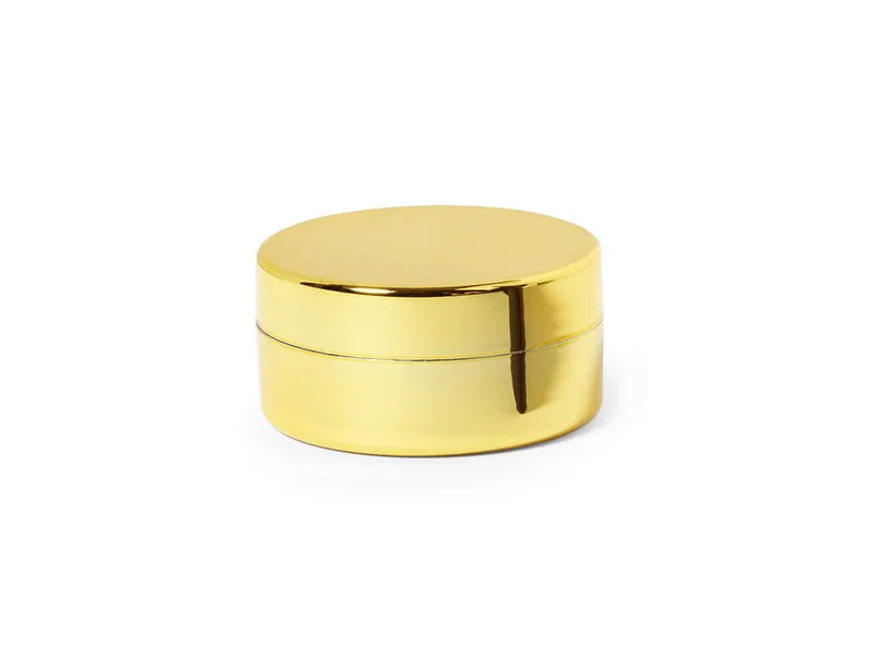 Bálsamo labial vainilla SPF15 tapa rosca Bortum en dorado, vista frontal