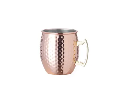 Taza de acero Indya 500 ml cobre vintage con caja personalizable