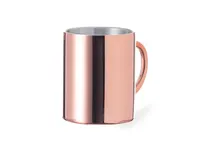 Taza de acero Belon doble pared 280 ml exterior cobre de acero inox, detalle 1